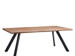 ΤΡΑΠΕΖΙ ΤΡΑΠΕΖΑΡΙΑΣ ARTELIBRE AOSA HONEY MAPLE/ΜΑΥΡΟ MDF/ΜΕΤΑΛΛΟ 200X100X76CM