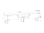 ΕΠΙΠΛΟ ΤΗΛΕΟΡΑΣΗΣ ARTELIBRE THIRA ΣΚΟΥΡΟ ΚΑΦΕ 180X30X49CM