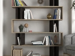 ΒΙΒΛΙΟΘΗΚΗ ARTELIBRE ANTIPAXI SONOMA/WENGE ΜΟΡΙΟΣΑΝΙΔΑ/ΜΕΛΑΜΙΝΗ 122X26X159CM