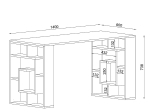 ΓΡΑΦΕΙΟ ARTELIBRE LINE ΛΕΥΚΟ ΜΟΡΙΟΣΑΝΙΔΑ/ΜΕΛΑΜΙΝΗ 140X60X74CM