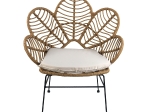 ΚΑΡΕΚΛΑ ΚΗΠΟΥ ARTELIBRE ALFIUS ΦΥΣΙΚΟ/ΜΑΥΡΟ ΜΕΤΑΛΛΟ/RATTAN 72X62X86CM