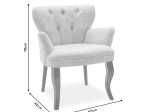ΠΟΛΥΘΡΟΝΑ SAMARA PAKOWORLD ΥΦΑΣΜΑ ΜΠΕΖ ANTIQUE 67X62X78ΕΚ