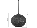 ΦΩΤΙΣΤΙΚΟ ΟΡΟΦΗΣ ΜΟΝΟΦΩΤΟ LESHIA PAKOWORLD Ε27 ΜΑΥΡΟ Φ38X38ΕΚ