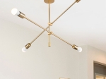 ΦΩΤΙΣΤΙΚΟ ΟΡΟΦΗΣ ΤΕΤΡΑΦΩΤΟ PWL-1158 PAKOWORLD E27 ΧΡΥΣΟ 90X90X55ΕΚ