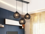 ΦΩΤΙΣΤΙΚΟ ΟΡΟΦΗΣ ΤΡΙΦΩΤΟ PWL-0973 II PAKOWORLD Ε27 ΜΑΥΡΟ 50X18X85ΕΚ