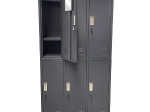 ΦΟΡΙΑΜΟΣ ARTELIBRE 6 ΘΕΣΕΩΝ EARNIL ΣΚΟΥΡΟ ΓΚΡΙ ΜΕΤΑΛΛΟ 90X45X185CM