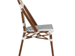 ΚΑΡΕΚΛΑ ΚΗΠΟΥ ARTELIBRE MUTARAZI ΛΕΥΚΟ/ΜΠΛΕ ΑΛΟΥΜΙΝΙΟ/RATTAN 50X57X85CM