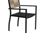 ΠΟΛΥΘΡΟΝΑ ΚΗΠΟΥ ARTELIBRE HORUS ΜΑΥΡΟ/ΚΑΦΕ ΑΛΟΥΜΙΝΙΟ/RATTAN 56X58X83CM