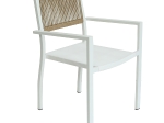 ΠΟΛΥΘΡΟΝΑ ΚΗΠΟΥ ARTELIBRE HORUS ΛΕΥΚΟ/ΚΑΦΕ ΑΛΟΥΜΙΝΙΟ/RATTAN 56X58X83CM