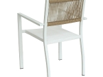 ΠΟΛΥΘΡΟΝΑ ΚΗΠΟΥ ARTELIBRE HORUS ΛΕΥΚΟ/ΚΑΦΕ ΑΛΟΥΜΙΝΙΟ/RATTAN 56X58X83CM