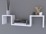 ΡΑΦΙ ΤΟΙΧΟΥ ARTELIBRE ESTERLINE ΛΕΥΚΟ ΜΟΡΙΟΣΑΝΙΔΑ 70X11.7X15CM