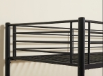 ΚΟΥΚΕΤΑ ARTELIBRE NICKY ΜΑΥΡΟ ΜΕΤΑΛΛΟ 210X97.5X151CM (ΣΤΡΩΜΑ 90X200CM)