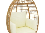 ΠΟΛΥΘΡΟΝΑ FROX PAKOWORLD WICKER RATTAN ΦΥΣΙΚΟ-ΜΕΤΑΛΛΙΚΟ ΦΥΣΙΚΟ-ΜΑΥΡΟ ΠΟΔΙ-ΜΠΕΖ ΜΑΞΙΛΑΡΙ 96X76X145ΕΚ