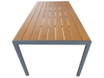 ΤΡΑΠΕΖΙ NARES PAKOWORLD ΑΛΟΥΜΙΝΙΟ ΑΝΘΡΑΚΙ-PLYWOOD ΦΥΣΙΚΟ 140X80X72.5ΕΚ