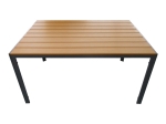ΤΡΑΠΕΖΙ NARES PAKOWORLD ΑΛΟΥΜΙΝΙΟ ΑΝΘΡΑΚΙ-PLYWOOD ΦΥΣΙΚΟ 180X90X72.5ΕΚ