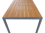ΤΡΑΠΕΖΙ NARES PAKOWORLD ΑΛΟΥΜΙΝΙΟ ΑΝΘΡΑΚΙ-PLYWOOD ΦΥΣΙΚΟ 180X90X72.5ΕΚ