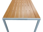 ΤΡΑΠΕΖΙ NARES PAKOWORLD ΑΛΟΥΜΙΝΙΟ ΛΕΥΚΟ-PLYWOOD ΦΥΣΙΚΟ 180X90X72.5ΕΚ