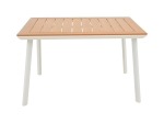 ΤΡΑΠΕΖΙ GRIFFITH PAKOWORLD ΛΕΥΚΟ ΑΛΟΥΜΙΝΙΟ ΚΑΙ PLYWOOD ΣΕ ΦΥΣΙΚΗ ΑΠΟΧΡΩΣΗ 120X80X74ΕΚ