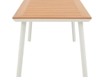 ΤΡΑΠΕΖΙ GRIFFITH PAKOWORLD ΛΕΥΚΟ ΑΛΟΥΜΙΝΙΟ ΚΑΙ PLYWOOD ΣΕ ΦΥΣΙΚΗ ΑΠΟΧΡΩΣΗ 120X80X74ΕΚ