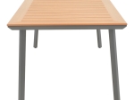 ΤΡΑΠΕΖΙ GRIFFITH PAKOWORLD ΑΝΘΡΑΚΙ ΑΛΟΥΜΙΝΙΟ ΚΑΙ PLYWOOD ΣΕ ΦΥΣΙΚΗ ΑΠΟΧΡΩΣΗ 160X80X74ΕΚ