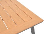 ΤΡΑΠΕΖΙ GRIFFITH PAKOWORLD ΑΝΘΡΑΚΙ ΑΛΟΥΜΙΝΙΟ ΚΑΙ PLYWOOD ΣΕ ΦΥΣΙΚΗ ΑΠΟΧΡΩΣΗ 160X80X74ΕΚ