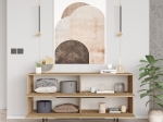 ΜΠΟΥΦΕΣ ARTELIBRE CARTMEL ΦΥΣΙΚΟ ΜΟΡΙΟΣΑΝΙΔΑ/ΜΕΤΑΛΛΟ 44.5X160X74.3CM