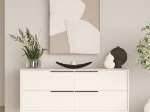 ΜΠΟΥΦΕΣ ARTELIBRE CARTMEL ΛΕΥΚΟ ΜΟΡΙΟΣΑΝΙΔΑ/ΜΕΤΑΛΛΟ 44.5X160X74.3CM