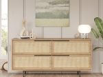 ΜΠΟΥΦΕΣ ARTELIBRE CORNWALL ΦΥΣΙΚΟ ΜΟΡΙΟΣΑΝΙΔΑ/ΜΕΤΑΛΛΟ 44.5X160X74.3CM