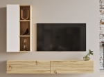 ΣΥΝΘΕΤΟ ARTELIBRE ANERLEY ΛΕΥΚΟ/ΦΥΣΙΚΟ ΜΟΡΙΟΣΑΝΙΔΑ 174.6X27.3X25CM/48.2X22X97.6CM