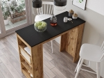 ΤΡΑΠΕΖΙ BAR ARTELIBRE BROCKLEY ΠΕΥΚΟ/ΜΑΥΡΟ ΜΟΡΙΟΣΑΝΙΔΑ 120X51.6X101.8CM