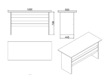 ΓΡΑΦΕΙΟ ARTELIBRE EASTCOTE ΟΞΙΑ/ΜΑΥΡΟ ΜΟΡΙΟΣΑΝΙΔΑ 140X60X73.8CM