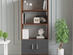 ΒΙΒΛΙΟΘΗΚΗ ARTELIBRE EDGWARE BAROQUE/ΑΝΘΡΑΚΙ ΜΟΡΙΟΣΑΝΙΔΑ 63.6X37.6X140CM