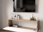 ΕΠΙΠΛΟ ΤΗΛΕΟΡΑΣΗΣ ΕΠΙΤΟΙΧΙΟ SERIT PAKOWORLD ΛΕΥΚΟ-OAK 100X31,5X29,5ΕΚ