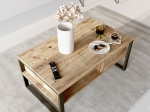 ΤΡΑΠΕΖΙ ΣΑΛΟΝΙΟΥ HONORA PAKOWORLD OAK-ΜΑΥΡΟ 100X60X44,5ΕΚ