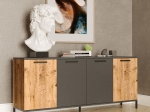 ΜΠΟΥΦΕΣ KERMIT PAKOWORLD ΑΝΘΡΑΚΙ-OAK 160X40X72ΕΚ