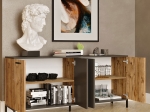 ΜΠΟΥΦΕΣ KERMIT PAKOWORLD ΑΝΘΡΑΚΙ-OAK 160X40X72ΕΚ