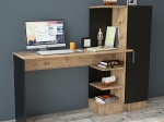 ΓΡΑΦΕΙΟ-ΡΑΦΙΕΡΑ KARY PAKOWORLD ΜΑΥΡΟ-OAK 152,5X40X120ΕΚ