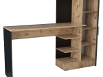 ΓΡΑΦΕΙΟ-ΡΑΦΙΕΡΑ KARY PAKOWORLD ΜΑΥΡΟ-OAK 152,5X40X120ΕΚ