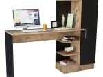 ΓΡΑΦΕΙΟ-ΡΑΦΙΕΡΑ KARY PAKOWORLD ΜΑΥΡΟ-OAK 152,5X40X120ΕΚ