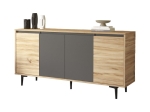 ΜΠΟΥΦΕΣ AUGUSTA PAKOWORLD OAK-ΑΝΘΡΑΚΙ 160X40X78.5ΕΚ