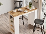 ΤΡΑΠΕΖΙ ΜΠΑΡ RIFF PAKOWORLD ΛΕΥΚΟ-SONOMA 120X51.5X101.5ΕΚ