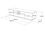 ΕΠΙΠΛΟ ΤΗΛΕΟΡΑΣΗΣ SOREN PAKOWORLD SONOMA-ΛΕΥΚΟ 180X.44.5X44.6ΕΚ