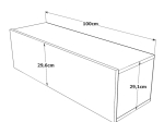 ΕΠΙΠΛΟ ΤΗΛΕΟΡΑΣΗΣ ΕΠΙΤΟΙΧΙΟ SERIT PAKOWORLD SONOMA 100X31.6X29.6ΕΚ