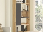 ΒΙΒΛΙΟΘΗΚΗ NEVILLE PAKOWORLD ΦΥΣΙΚΟ-ΑΝΘΡΑΚΙ 72X25X163.3ΕΚ