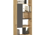 ΒΙΒΛΙΟΘΗΚΗ NEVILLE PAKOWORLD ΦΥΣΙΚΟ-ΑΝΘΡΑΚΙ 72X25X163.3ΕΚ