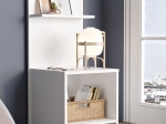 ΚΟΜΟΔΙΝΟ ΜΕ ΡΑΦΙ AVELINE PAKOWORLD ΛΕΥΚΟ 44.5X41.8X90ΕΚ