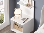 ΚΟΜΟΔΙΝΟ ΜΕ ΡΑΦΙ AVELINE PAKOWORLD ΛΕΥΚΟ 44.5X41.8X90ΕΚ