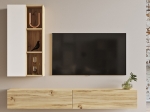 ΣΥΝΘΕΤΟ ΣΑΛΟΝΙΟΥ ΕΠΙΤΟΙΧΙΟ TOPAZ PAKOWORLD SONOMA-ΛΕΥΚΟ 174.5X27X145ΕΚ