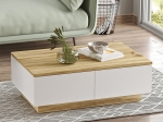 ΤΡΑΠΕΖΙ ΣΑΛΟΝΙΟΥ THUNDER PAKOWORLD SONOMA-ΛΕΥΚΟ 90X60X31.5ΕΚ