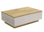 ΤΡΑΠΕΖΙ ΣΑΛΟΝΙΟΥ THUNDER PAKOWORLD SONOMA-ΛΕΥΚΟ 90X60X31.5ΕΚ